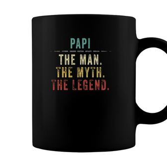 Papi Fathers Day Gift For Papi Man Myth Legend Coffee Mug - Seseable