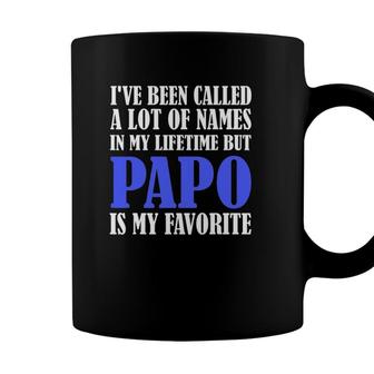 Papo Grandpa Names Grandfather Fathers Day Coffee Mug - Seseable
