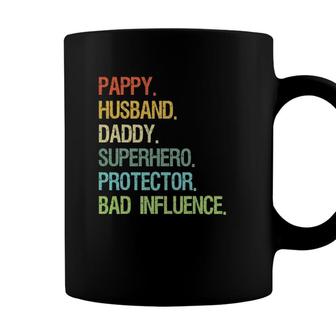 Pappy Husband Daddy Superhero Protector Dad Coffee Mug - Seseable