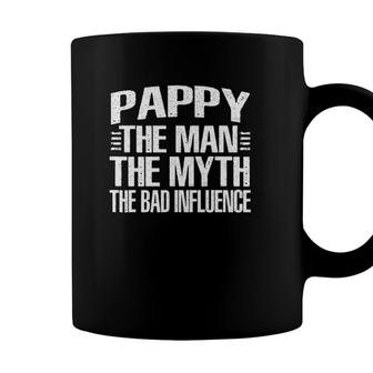 Pappy The Man The Myth The Bad Influence Humor Gift Coffee Mug - Seseable