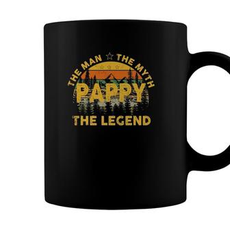 Pappy The Man The Myth The Legend Fathers Day Gift Coffee Mug - Seseable