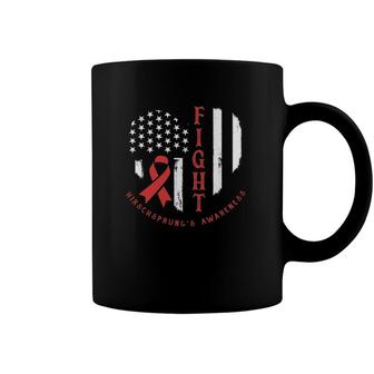 Patriotic Us Flag American Hirschsprungs Disease Awareness Coffee Mug | Mazezy