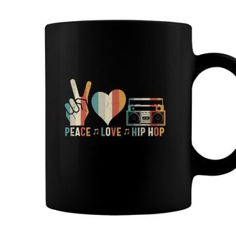Peace Love Hip Hop 80S 90S Styles Vintage Coffee Mug - Seseable