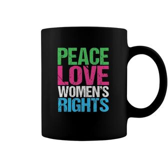Peace Love Womens Rights Feminist Coffee Mug | Mazezy