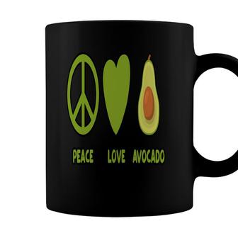 Peace Love You So Much Funny Avocado Coffee Mug - Seseable