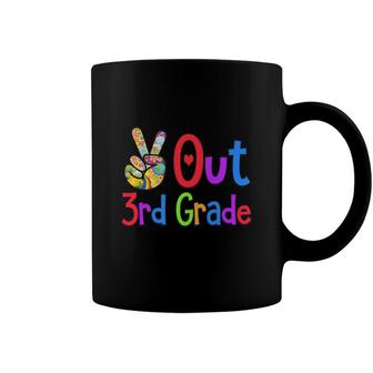 Peace Out 3Rd Grade Last Day Of School Third Grade Grad Coffee Mug - Seseable
