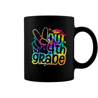Peace Out 4Th Grade Graduation Last Day Of School Tie Dye Coffee Mug - Seseable