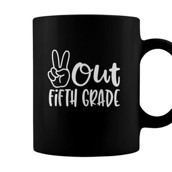 Peace Out Fifth Grade - Last Day Of School 5Th Grad Coffee Mug - Seseable
