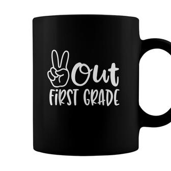 Peace Out First Grade - Last Day Of School 1St Grade Coffee Mug - Seseable