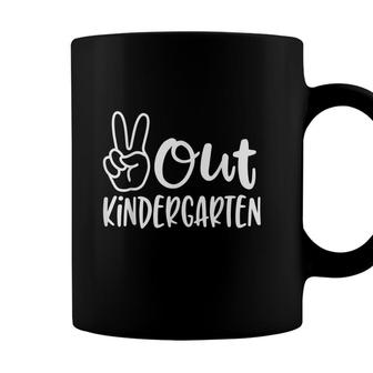 Peace Out Kindergarten - Last Day Of School Kindergarten Coffee Mug - Seseable