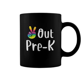Peace Out Pre-K Tie Dye Graduation Class Of 2022 Virtual Coffee Mug - Seseable
