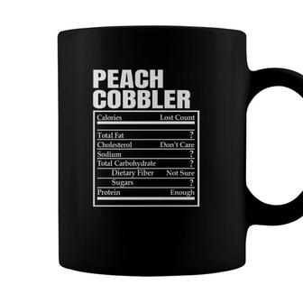 Peach Cobbler Nutrition Facts Thanksgiving Dinner Christmas Coffee Mug - Seseable