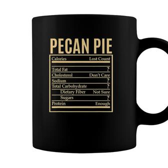 Pecan Pie Nutrition Facts Label Thanksgiving Christmas Gift Coffee Mug - Seseable