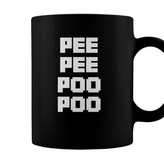Pee Pee Poo Poo Funny Meme Video Game Player Streamer Fan Coffee Mug - Seseable
