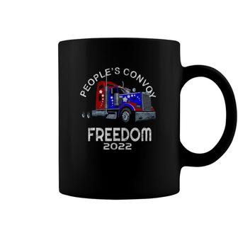 People’S Convoy Freedom 2022 Support Truckers Coffee Mug | Mazezy