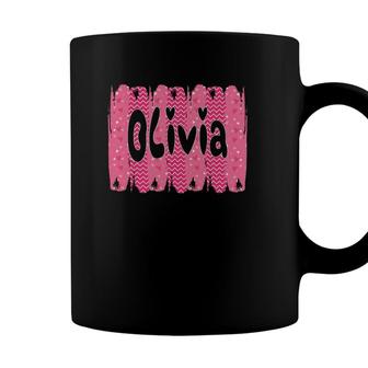 Personalized First Name Olivia Gift Women Girls Valentine Coffee Mug - Seseable