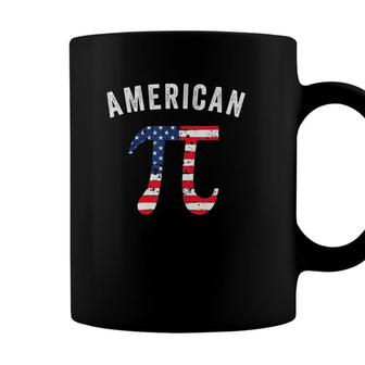 Pi Day American Flag Patriotic Math Nerd 314 July 4Th Gift Coffee Mug - Seseable