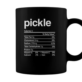 Pickle Nutrition Facts Funny Thanksgiving Christmas Food Coffee Mug - Seseable