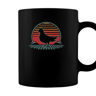 Pigeon Retro Vintage 80S Style Bird Lover Gift Coffee Mug - Seseable