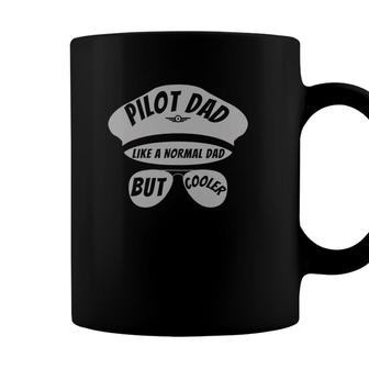 Pilot Dad - Funny Pilot Father & Aviation Airplane Gift Coffee Mug - Seseable