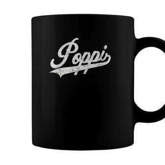 Poppi Retro Style Fathers Day Gift For Funny Poppi Grandpa Coffee Mug - Seseable