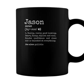 Prank First Name Dictionary Meaning Funny Jason Definition Coffee Mug - Seseable