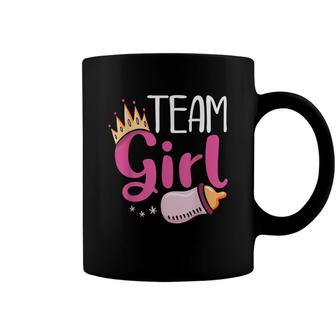 Pregnancy Baby Shower Team Girl Future Dad Mom Gender Reveal Coffee Mug - Seseable