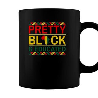 Pretty Black And Educated Blm Black Lives Matter Gift Coffee Mug - Seseable