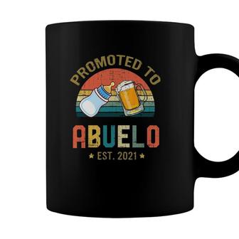 Promoted To Abuelo Est 2021 Vintage Fathers Day Coffee Mug - Seseable