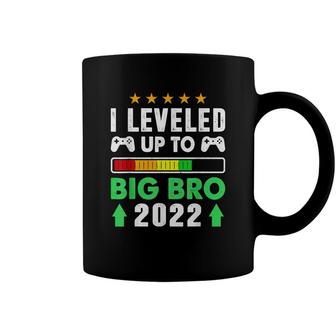 Promoted To Big Bro Funny Leveled Up To Big Brother Est 2022 Coffee Mug - Seseable