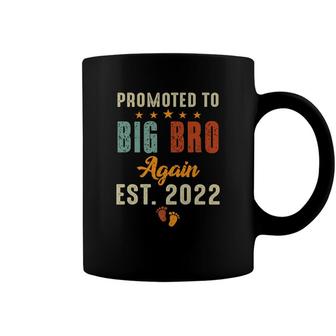 Promoted To Big Brother Again 2022 Vintage Big Bro Again Coffee Mug - Seseable