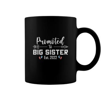 Promoted To Big Sister Est 2022 Sister To Be Daughter Girls Coffee Mug - Seseable