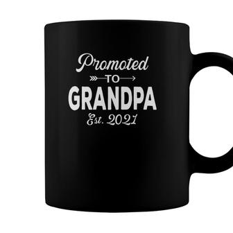 Promoted To Grandpa 2021 Fathers Day Gifts New Dad Grandpa Coffee Mug - Seseable