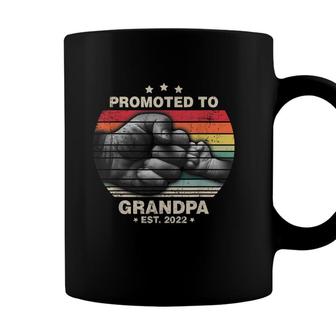 Promoted To Grandpa Est 2022 Men Vintage First Time Grandpa Coffee Mug - Seseable
