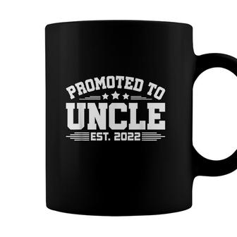 Promoted To Uncle Est 2022 For New Grandpa Coffee Mug - Seseable