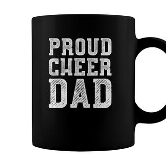 Proud Cheer Dad Cheerleading Fathers Day Coffee Mug - Seseable
