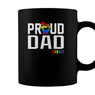 Proud Dad Gay Pride Month Lgbtq Coffee Mug - Seseable