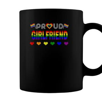 Proud Girlfriend Rainbow Lgbt Gay Pride Month Lgbt Coffee Mug - Seseable