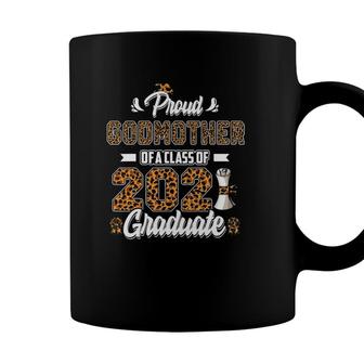 Proud Godmother Of A Class Of 2021 Graduate Senior Leopard Coffee Mug | Seseable UK