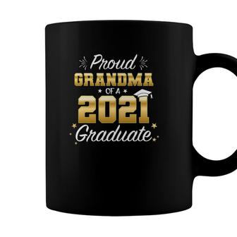 Proud Grandma Of Class Of 2021 Graduation Graduate Senior 21 Ver2 Coffee Mug - Seseable