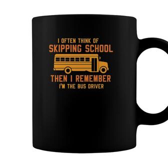 Proud Im The Bus Driver Funny School Bus Driver Coffee Mug - Seseable