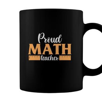Proud Math Teacher Ruler Design Funny Gifts Coffee Mug - Seseable