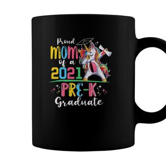 Proud Mom Of A 2021 Pre-K Graduate Unicorn Grad Senior Coffee Mug - Seseable