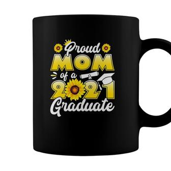 Proud Mom Of A Class Of 2021 Graduate Senior 21 Graduation Coffee Mug - Seseable