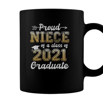Proud Niece Of A Class Of 2021 Graduate Funny Senior 21 Gift Coffee Mug - Seseable