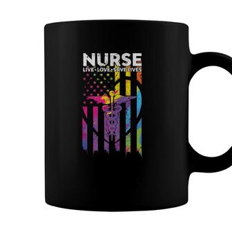 Proud Nurse Live Love Save Lives Doctors Nursing Gift Coffee Mug - Seseable