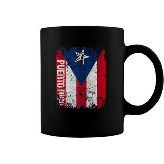 Puerto Rico Vintage Flag Purple Puerto Rico Coffee Mug | Mazezy