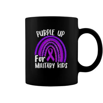 Purple Up For Military Kids Purple Month Vintage Us Coffee Mug | Mazezy CA