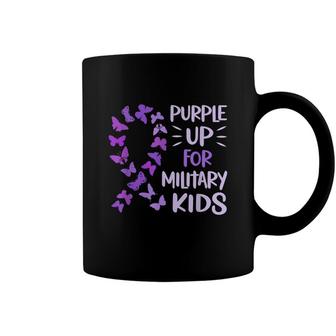 Purple Up Military Child Butterfly Military Brats Month Coffee Mug - Seseable