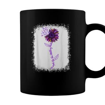 Purple Up Military Child Sunflower Leopard Bleached Coffee Mug - Seseable